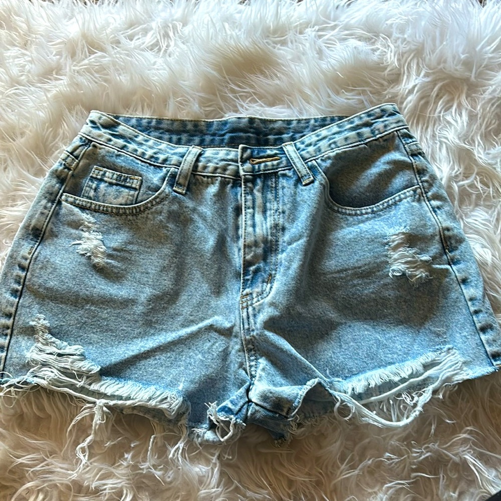 Blue SHIEN jean shorts
